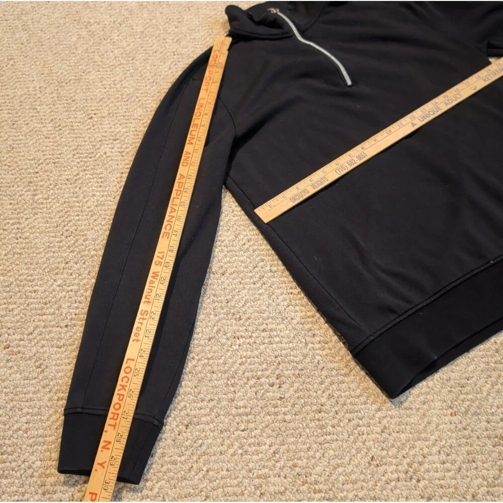 Banana Republic Polartec Fleece Pullover Shirt Mens Large Black 1/4 Zip